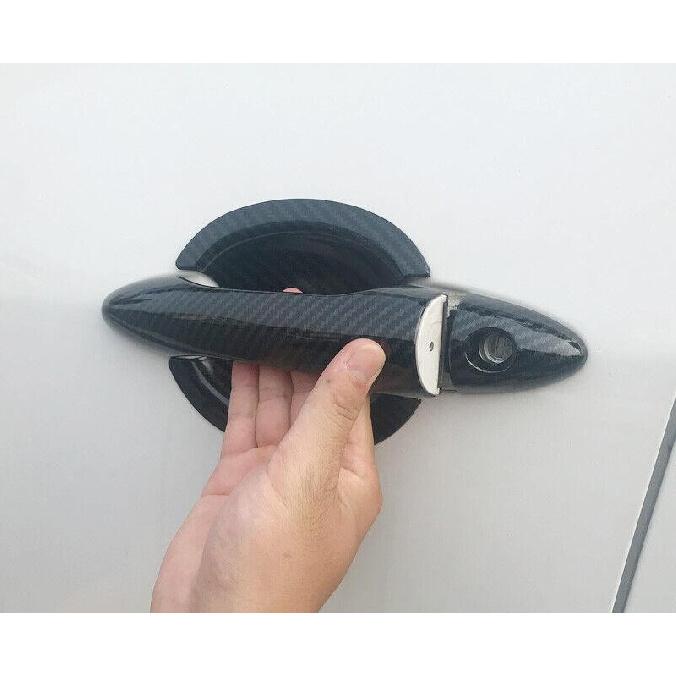 Fit For Kia Forte K3 2014-2018 Carbon Fiber Exterior Side Door Handle Cover Trim