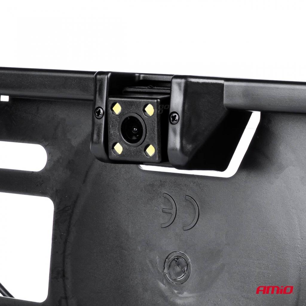 Reversing Camera Parking Sensors in License Plate Frame 3in1 Set Amio-03544