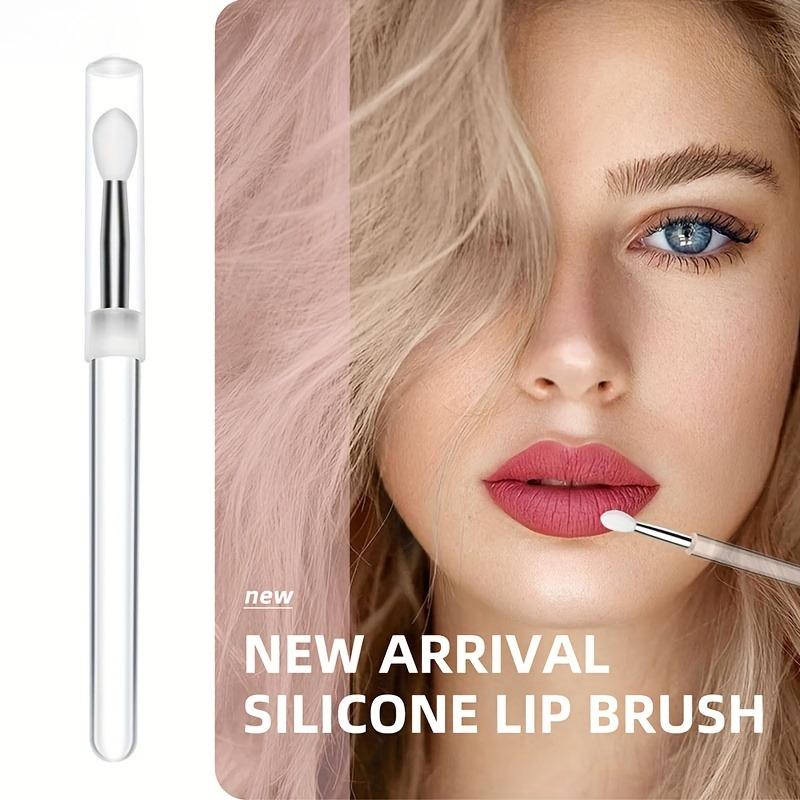 Manicure Transparent Silicone Wand Magic Mirror Powder Aurora Powder Applicator Wand Rubbing Powder Glitter Eyeshadow Portable Multifunctional Brush