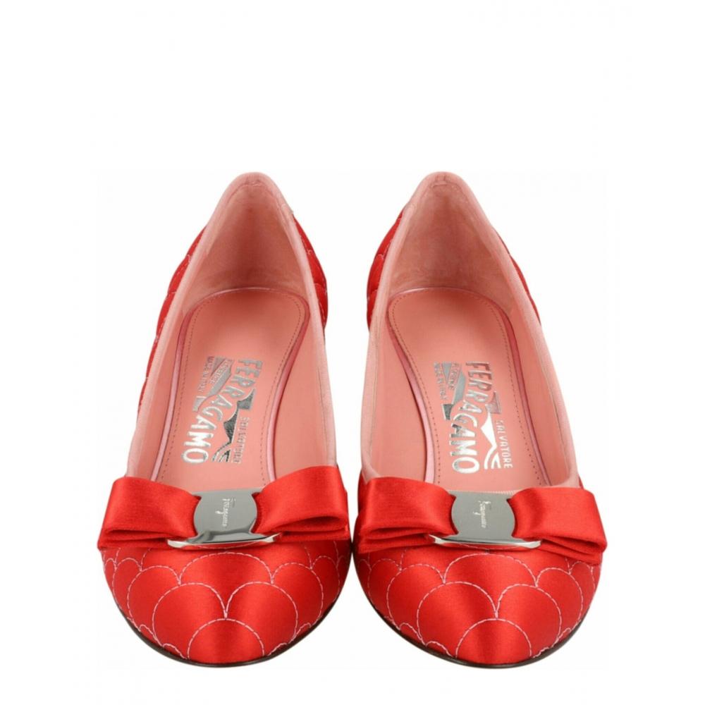 Salvatore Ferragamo Carla 70 Pumps Red