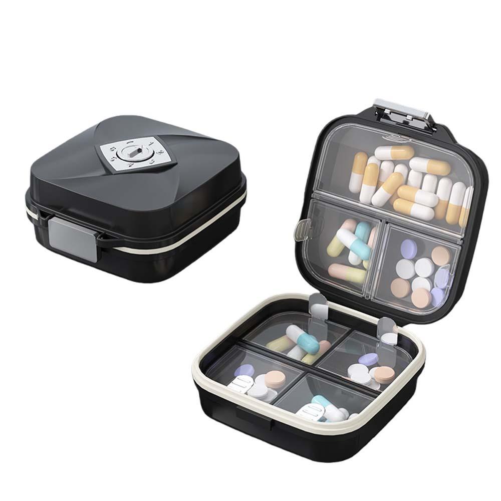 Grids Sealing 7 Grids Pill Box Medicine Tablet Container Mini Jewelry Storage Pill Organizer Plastic Waterproof Travel Pill Case