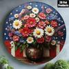 Tin Sign Wall Art 8 Inch Round Metal Poster for Home Bar Kitchen Gift