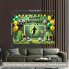 2D Flat, 2D Flat Printed Background Banner 1pc, Football Birthday Party Decoration Background Cloth, Multifunctional Pho