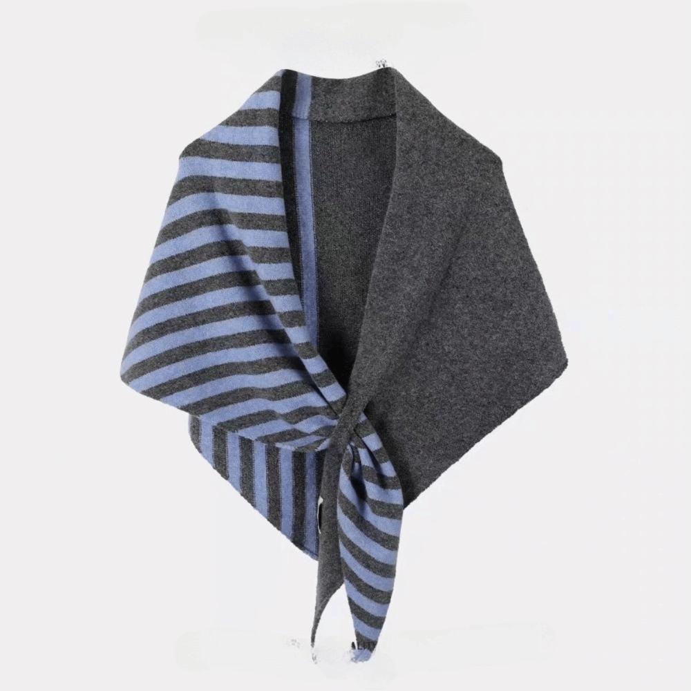 Knitted Triangular Scarf Warm Wool Scarf New British Triangle Scarf  Winter