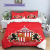 Sunderland AFC  Pattern Bedding Quilt Set  Home Decoration  Gift (1 * Duvet Cover + 2 * Pillowcase  Without Core)