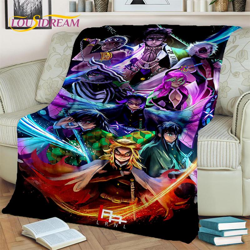 Kamado Nezuko Demon S-Slayer Japan Anime Blanket,Soft Child Throw Blanket for Home Bedroom Bed Sofa Picnic Travel Office Gift