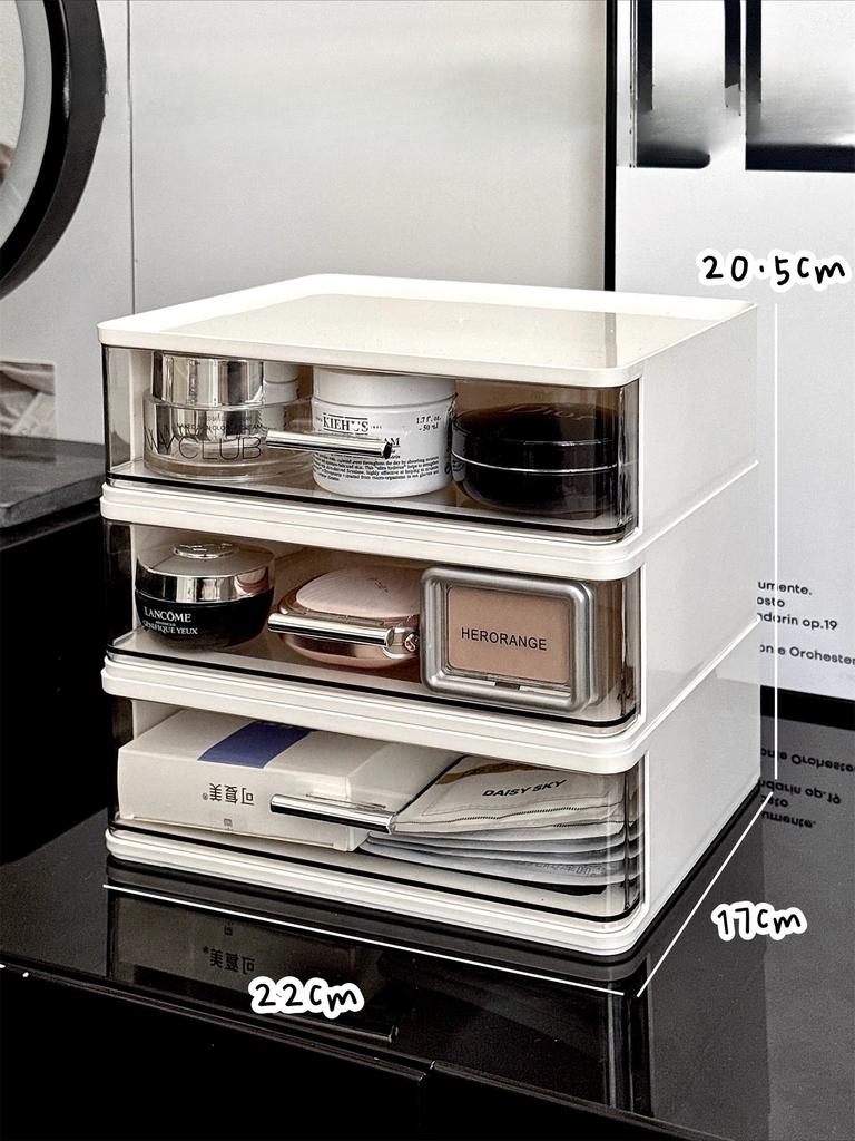 Multi-layer Transparent Drawer Cosmetics Organizer Makeup Storage Box Large Capacity Table Lipstick Makeup Brush Perfume Racks