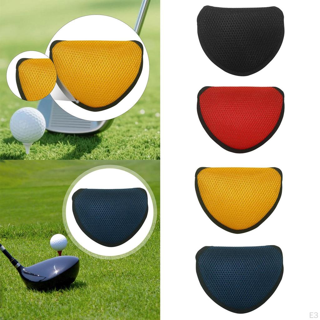 Golf Mesh Putter Cover Driver Headcover Easy To Install Lightweight Mallet for