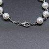 2Pieces/Set Catholic Rosary Bracelet White Imitation Pearl Beads Christ Crucifix Crucifix Bracelet of Our Lady of Jesus