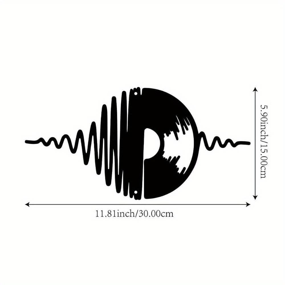 Metal Music Magnet Wall Art Decor for Living Room Office Farmhouse Indoor Outdoor Modern 12in