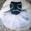 Pet Clothes - Comfortable Cotton Pet Dog Cat Puppy Spot Bow-knot Princess Yarn Dress