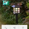 Mini Solar LED Garden Lights Stainless Steel Outdoor Solar Power Pathway Lights Yard Driveway Landscape Lights