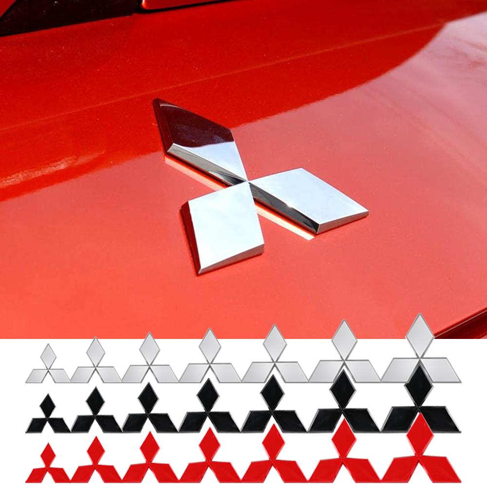 Car Front Rear Cover Emblem Stickers Accessories For Mitsubishi 9 Ralliart X EX L200 Colt Outlander Pajero Lancer Eclipse Cross