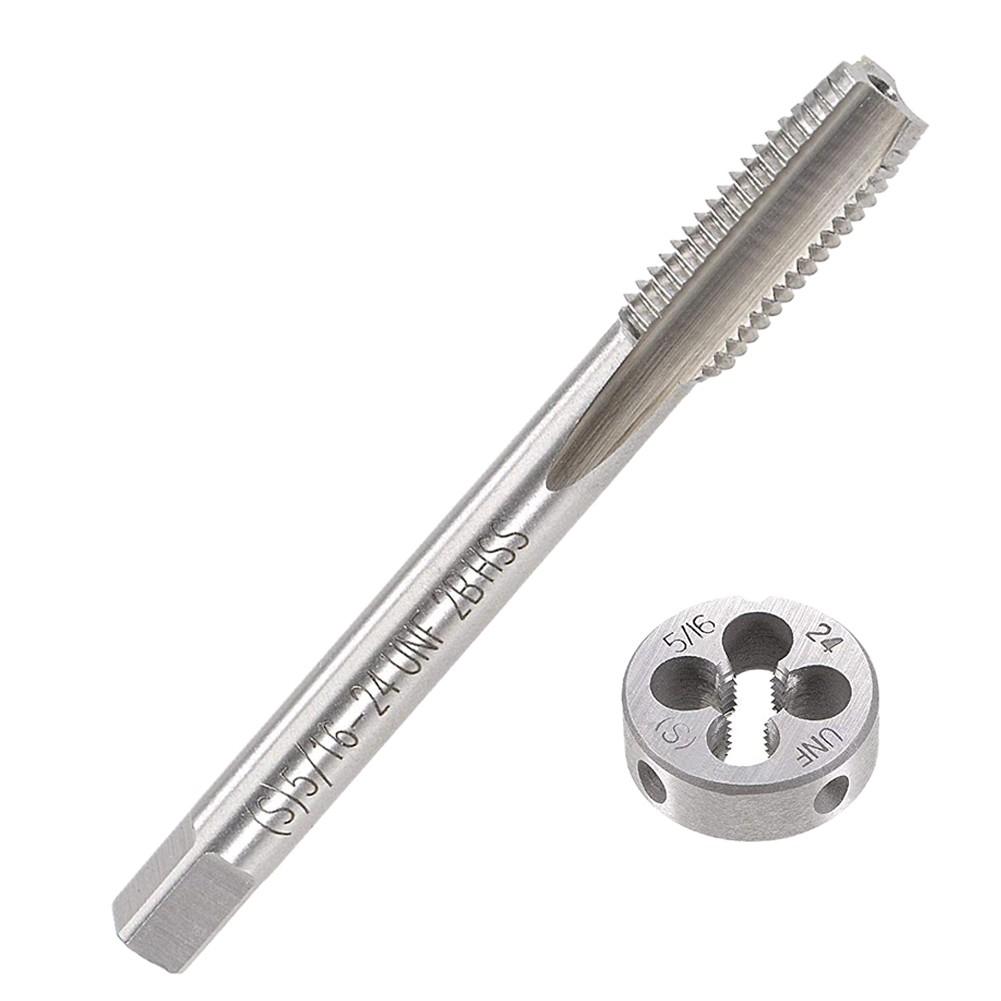 5/16 -24TPI Tap Die Set HSS Right Hand Thread Round