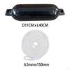 Boat Fenders Inflatable Marine 4"x16" with 1.5M Rope Anchor Buoy Waterproof Mooring