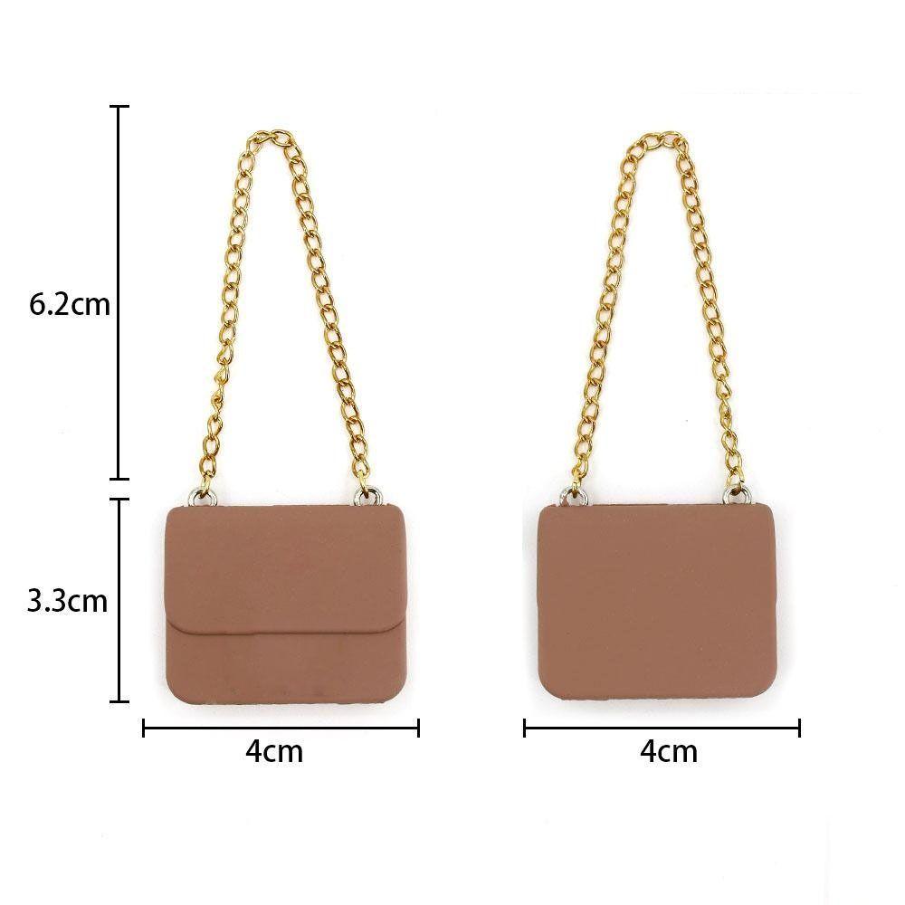 10 Styles Doll Purse Handbag Fashion Lady Leather Bag Dollhouse Chain Handbag for 1/6 Doll