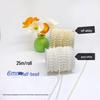 Handmade 4-10mm White Half-Round Pearl Chain for DIY Decor: Round Fan Bead Connectors