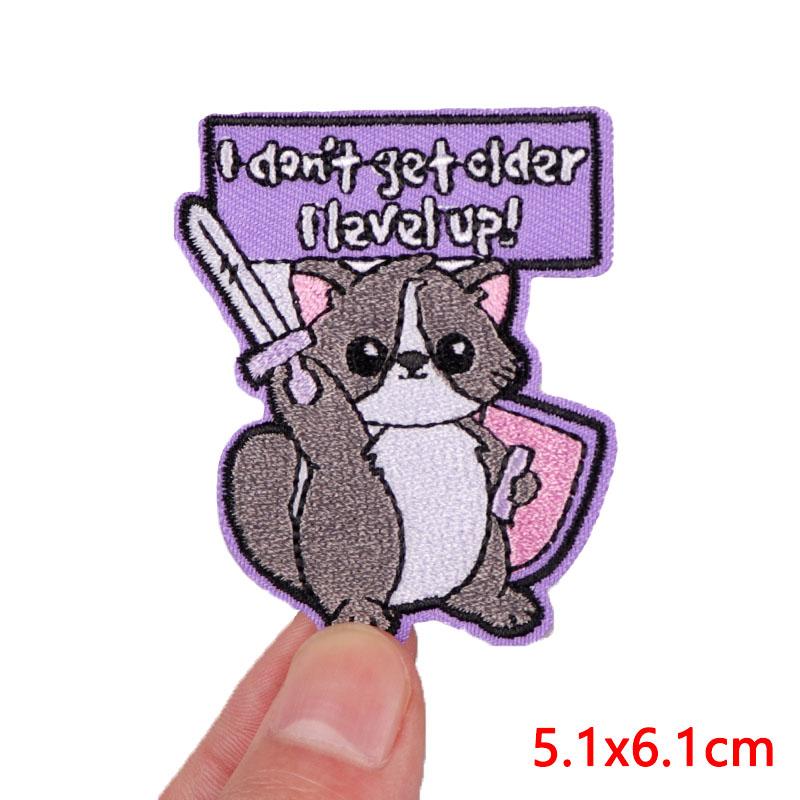 Cartoon Animal Emnroidery Sew Patch Cat Frog Embroidered Patch Iron On Patches For Clothing Hats Backpack Jeans Sew Bagdes DIY