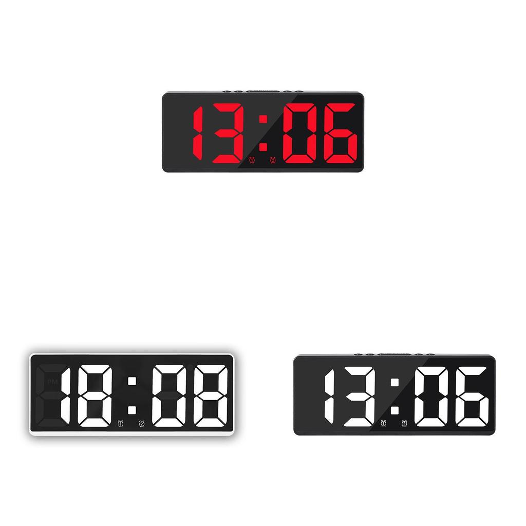 Modern Minimalist Digital Led Alarm Clock For Bedroom Decor With Temperature And Calendar Functions