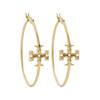 Eleanor Circle Brass Earrings Women Earrings Gold 83431-720