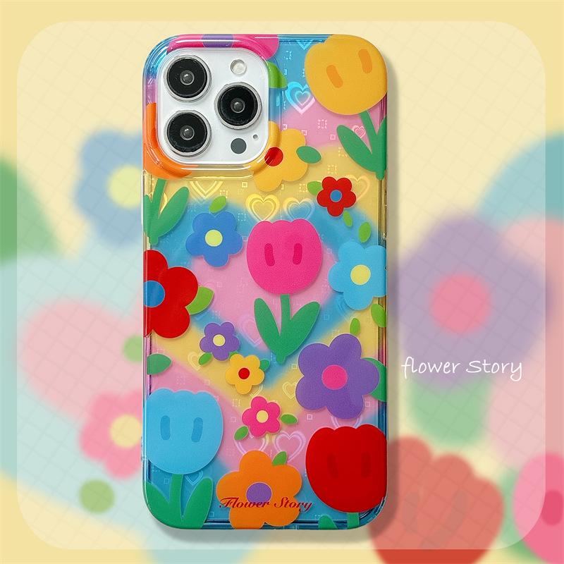 Colorful Tulip Stand for iPhone 14-17 & Apple 15-16 Cases