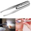 1/3/5pcs Stainless Steel LED Light Eyebrow Tweezer with Super Bright Built-in Lamp for Precise Hair Removal Portable Compact