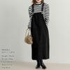 Teddy Denim Jumper Loose Medium Pants 453 Overalls, Skirt, All-in-One, Fit, Weight, Spring, Summer, Fall, Streetwear, (Black, L)