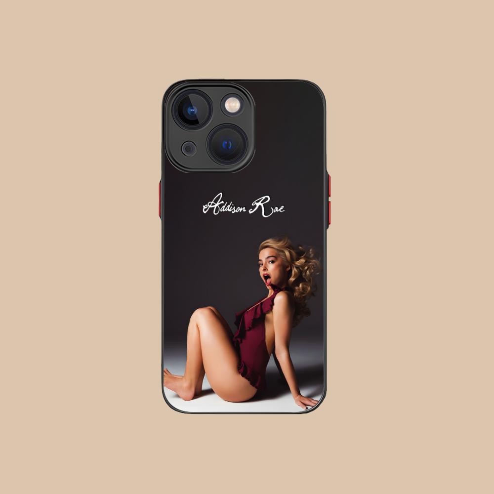 Addison Rae Silicone Mobile Phone Case for iPhone 17 16 15 14 13 12 11 X XR XS Air Pro Max Plus Mini Colorful Cover