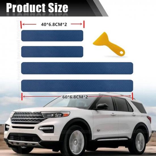 Car Protector Strip Sticker Door Plate Sill Scuff Cover Anti-Scratch Accessories