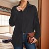 Women's Autumn and Winter New Wave Texture Loose Fashion Shirt Top