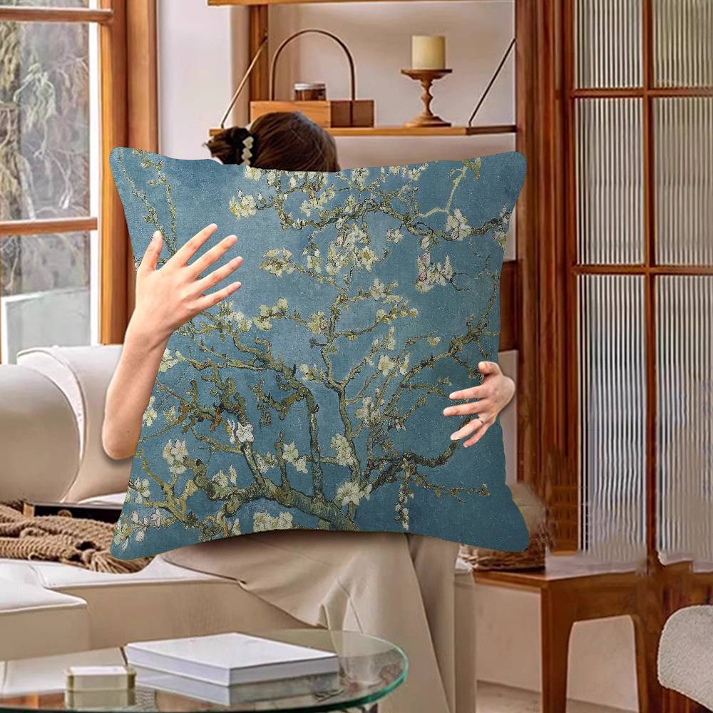 Vintage Art Van Gogh Oil Painting Pillow Cover Design cushion Cover decor Holiday Decorati