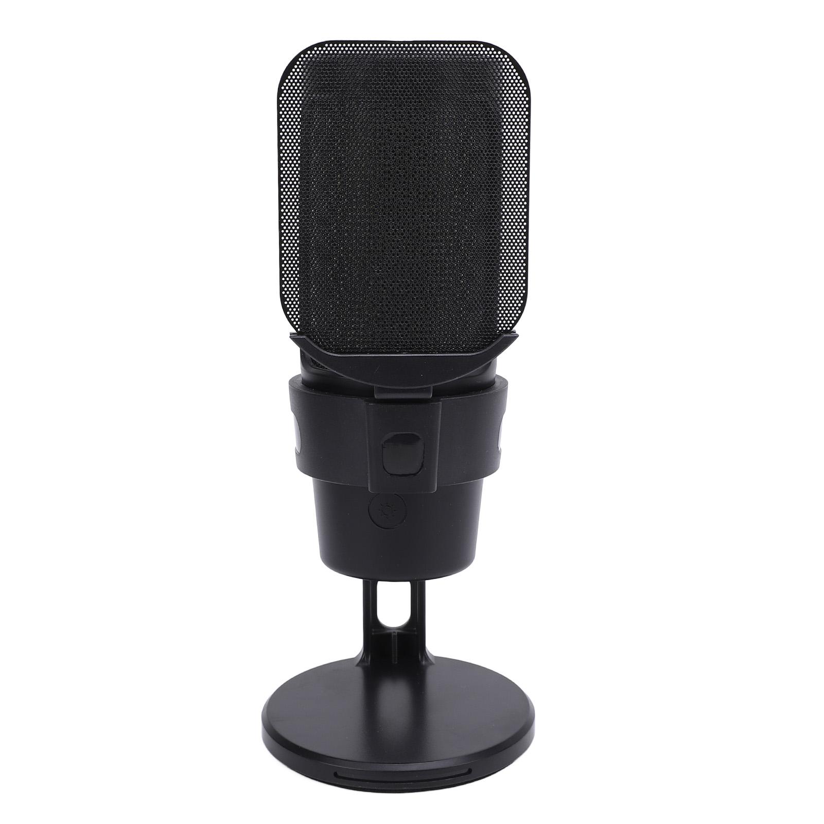 

Gaming Microphone USB PC Mic Condenser Mic with Quick Function Shock Mount Rotate Gain Key for Podcasts Videos Strming for PC