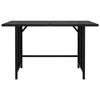 VidaXL Table à Dîner de Jardin Table de Salle à Manger de Patio Table d'Extérieur Meuble de Terrasse Noir 110x70x65 cm 313511