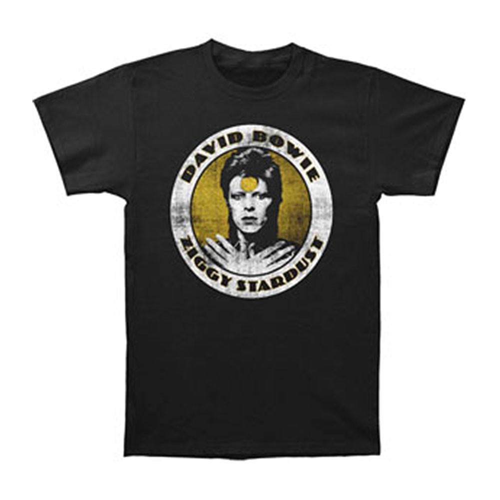 Men s David Bowie Ziggy Stardust Slim Fit T-shirt XXXXX-Large Black 2XL