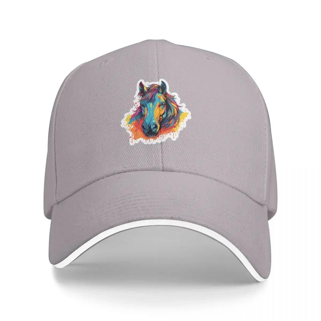 Horse Head Pop Art Baseball Cap Golf Hat Golf Hat Genuine For Women Mens