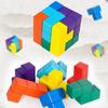 Soma Cube Toys Colorful Educational Toy Intelligence Development Toy Montessori Puzzle Games Brain Challenge Game for Children