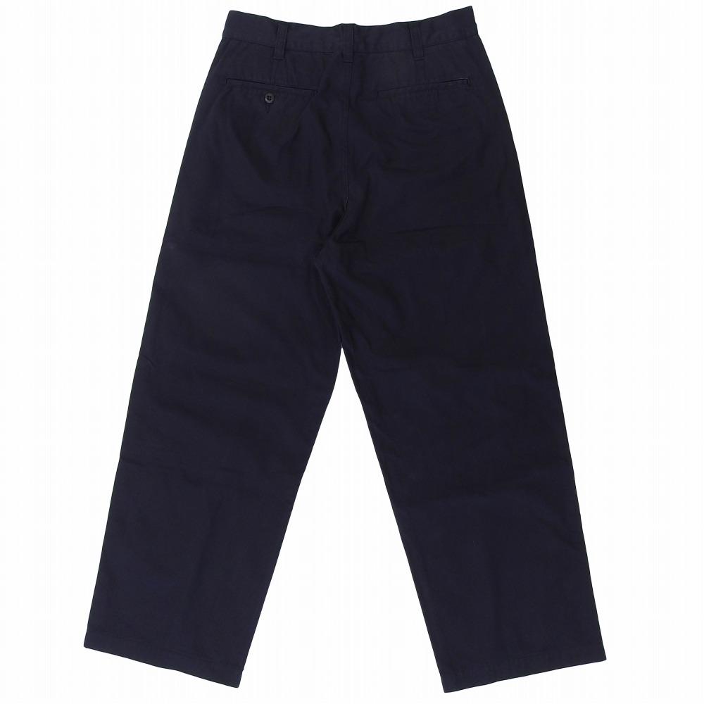 COMMEdesGARCONS HOMME Herren Baumwoll Straight Hose, Marineblau, Größe XS, HA-P031 Hosen XS Marineblau Gebraucht