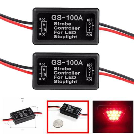 GS-100A Car Auto Motorcycle LED Stop Brake Light Lamp Strobe Controller Module