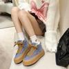 Women's Casual Sneakers 2024 Winter Fashion New Shoes for Women Short Plush Flat Cotton Shoes Platform Ladies Walking Shoes