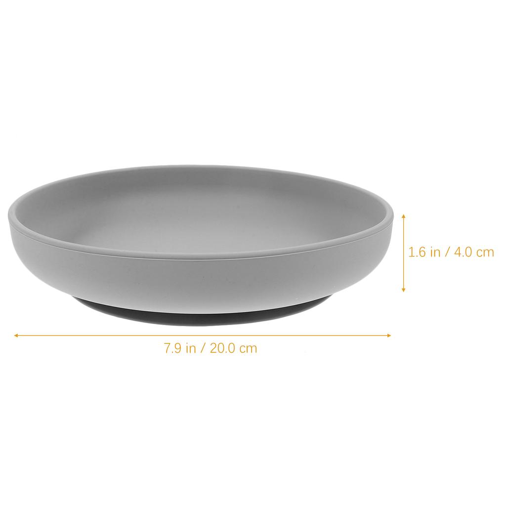 Anti-spill Dinner Plate for The Elderly Proof Scoop Plates Plate/tray Food Dish Silica Gel Portable Suction Dining Baby Cups