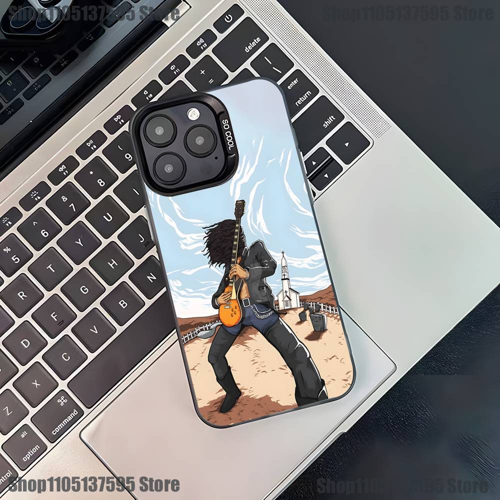 Band G-Guns N Roses Phone Case For iPhone 17,16,15,14,13,12,11,Pro,XS,Max,Plus,Mini,SE Black Candy Matte Shockproof Cover
