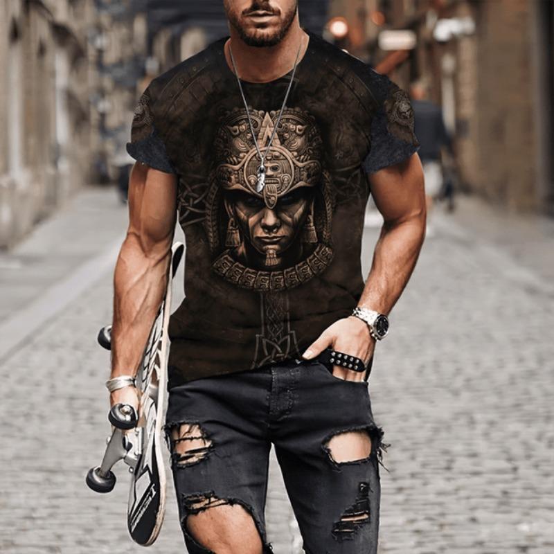 Mexico Skull Graphic Mens T-Shirts For Men 3D Printed Summer Tops Short Sleeve O-nack Fashion Casual Oversized Tee Shirts Unisex