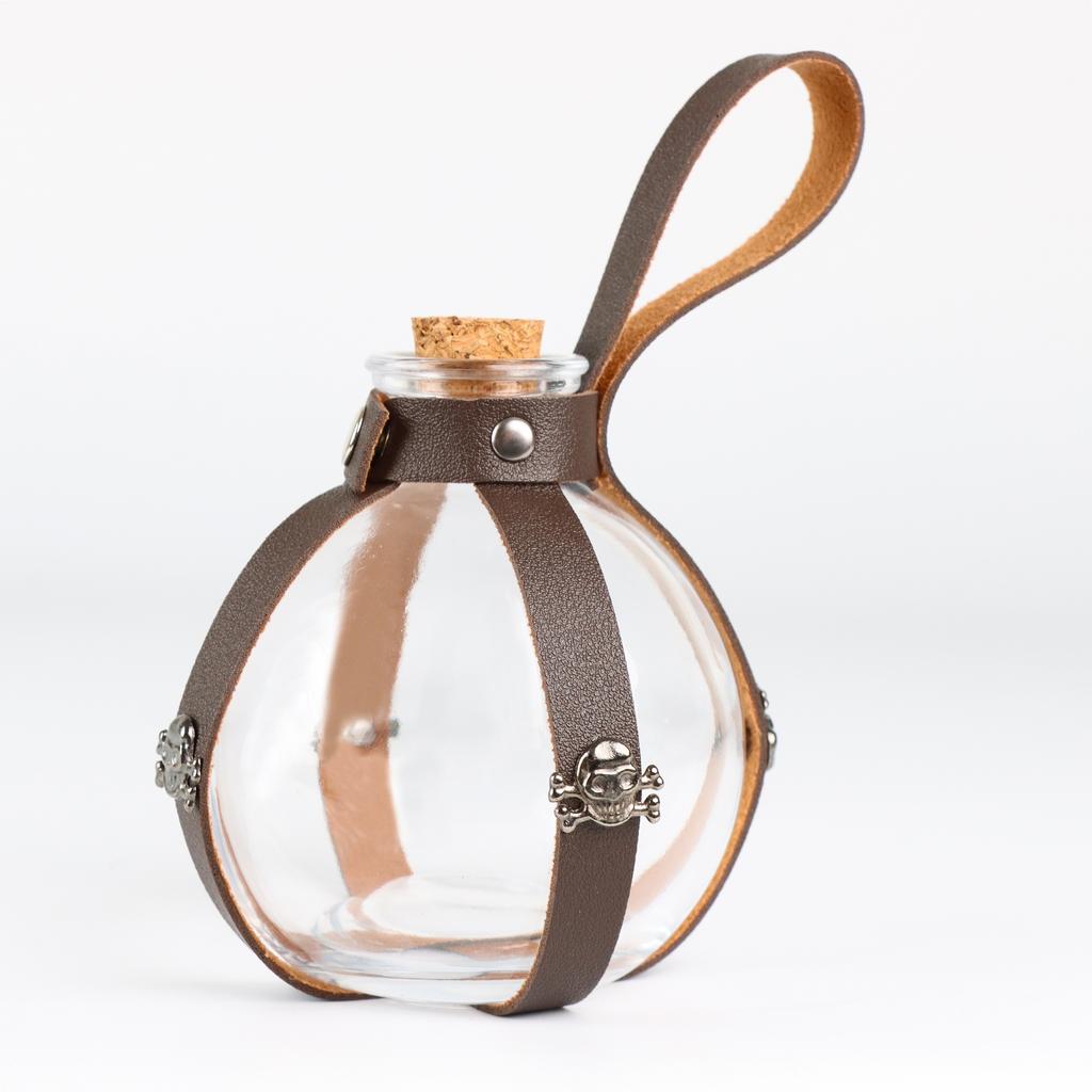 Acessórios de Cinto de Três Peças Halloween Fantasia Bruxa Vodu Mágico Magia Negra Garrafa de Poção de Cortiça Adereços de Fantasia para Role Play