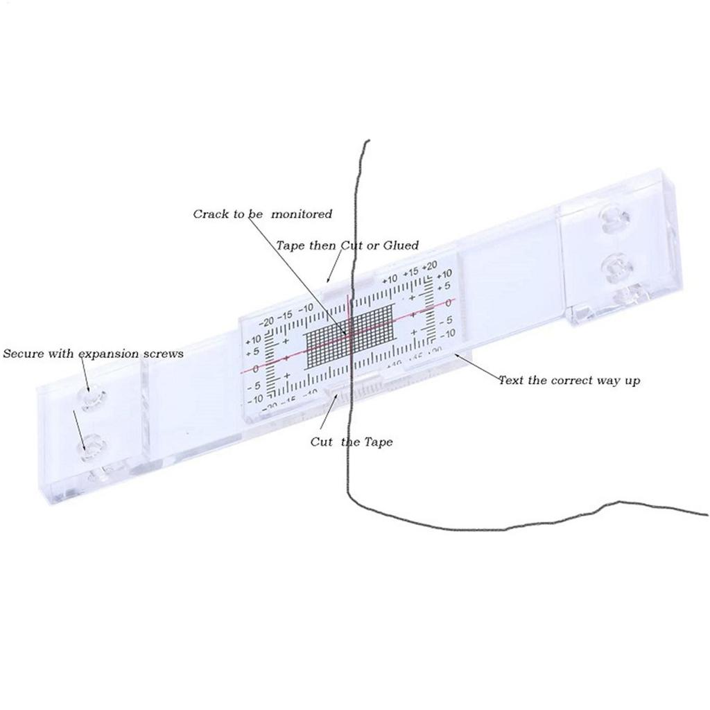 Crack Gauge Monitor gauge Accurate Crack Monitoring Recorder Standard Crack Monitor for Building Walls for Monitoring Wall Crack