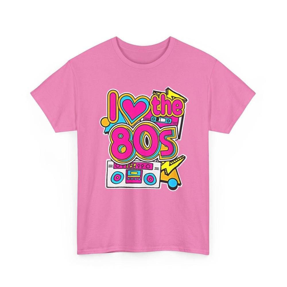 I Love the '80s Graphic Tee, Retro Style T-Shirt for Nostalgia Lovers