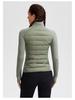Lulu Women's Slim Sports Down Jacket - Stand Collar, Light Warmth for Skiing, Running, Yoga, and Casual Wear