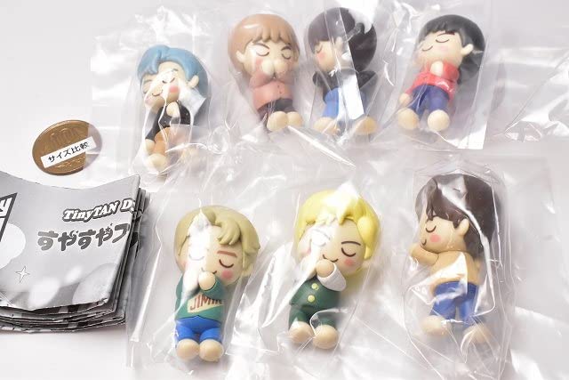 TinyTAN Dynamite Sleeping Friend Set of Gachapon Capsule Toy Ver. Fig. [Complete 7]