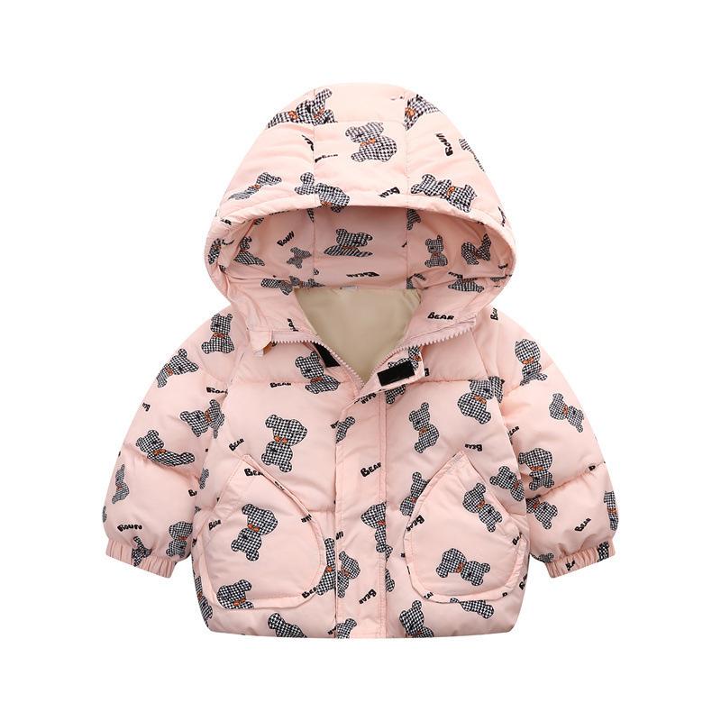 

Детский пух и ватная куртка Мультфильм Мальчики и девочки Дети Куртка с капюшоном