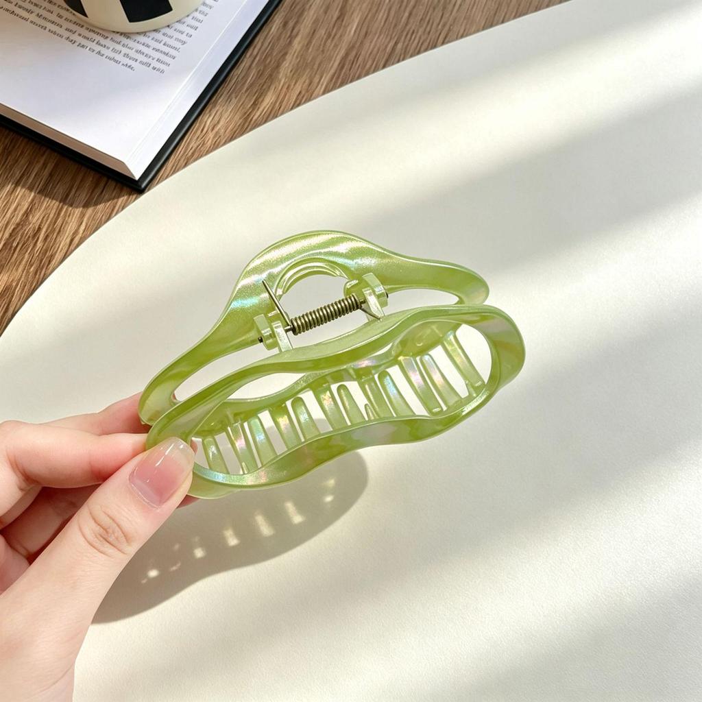 Koreanische durchsichtige Haarklammer für Damen, kleine und große Größen, mit Wolken-, Herz-, Quadrat-Designs, Hochwertiges Haaraccessoire & Schmuck