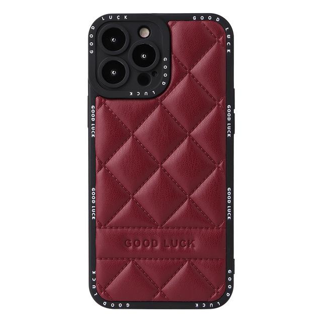 Vysoce kvalitní měkké kožené pouzdro Geometry Pu pro Iphone 14 Pro Max 14 Plus 11 12 13 Pro Max Nové